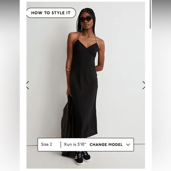 madewell Layton Midi Slip Dress* - Picture 1 of 13